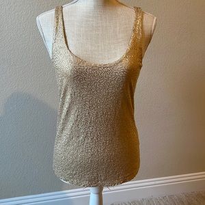 TALBOTS WOMEN TANK TOP WITH SEQUINS